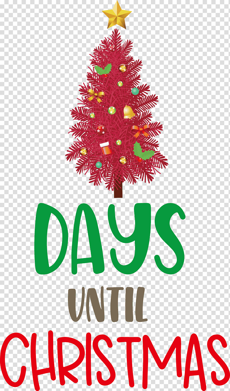 Days Until Christmas Christmas Xmas, Christmas , Christmas Tree, Christmas Day, Spruce, Holiday Ornament, Christmas Ornament transparent background PNG clipart