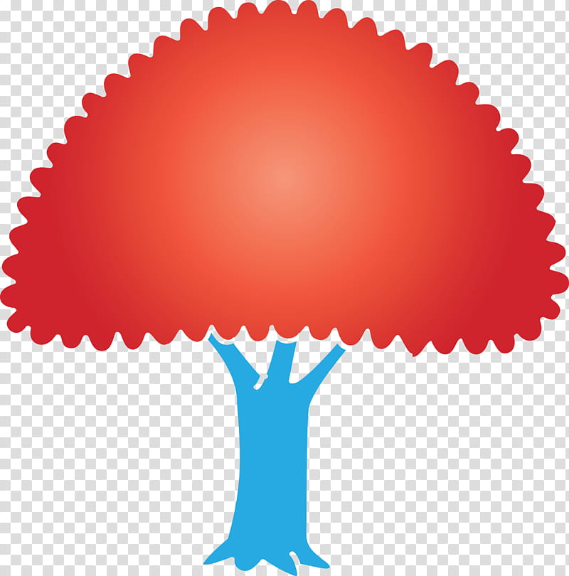 red baking cup, Cartoon Tree, Abstract Tree, Tree transparent background PNG clipart