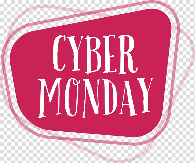 Cyber Monday, Logo, Pink M, Area, Line, Meter, Love My Life transparent background PNG clipart
