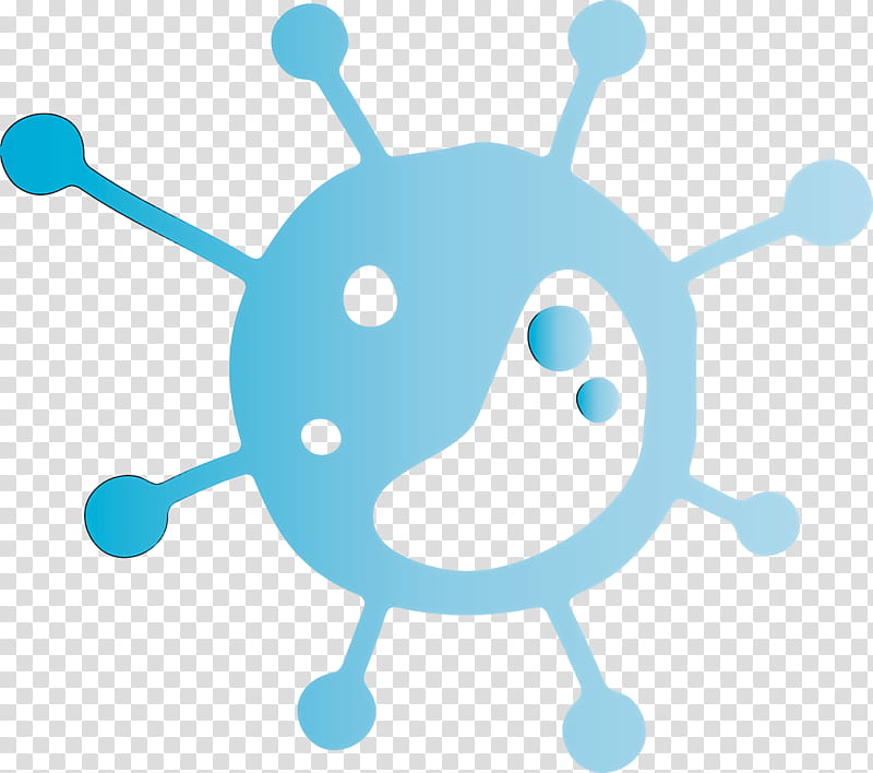 Bacteria germs virus, Turquoise, Cartoon transparent background PNG clipart