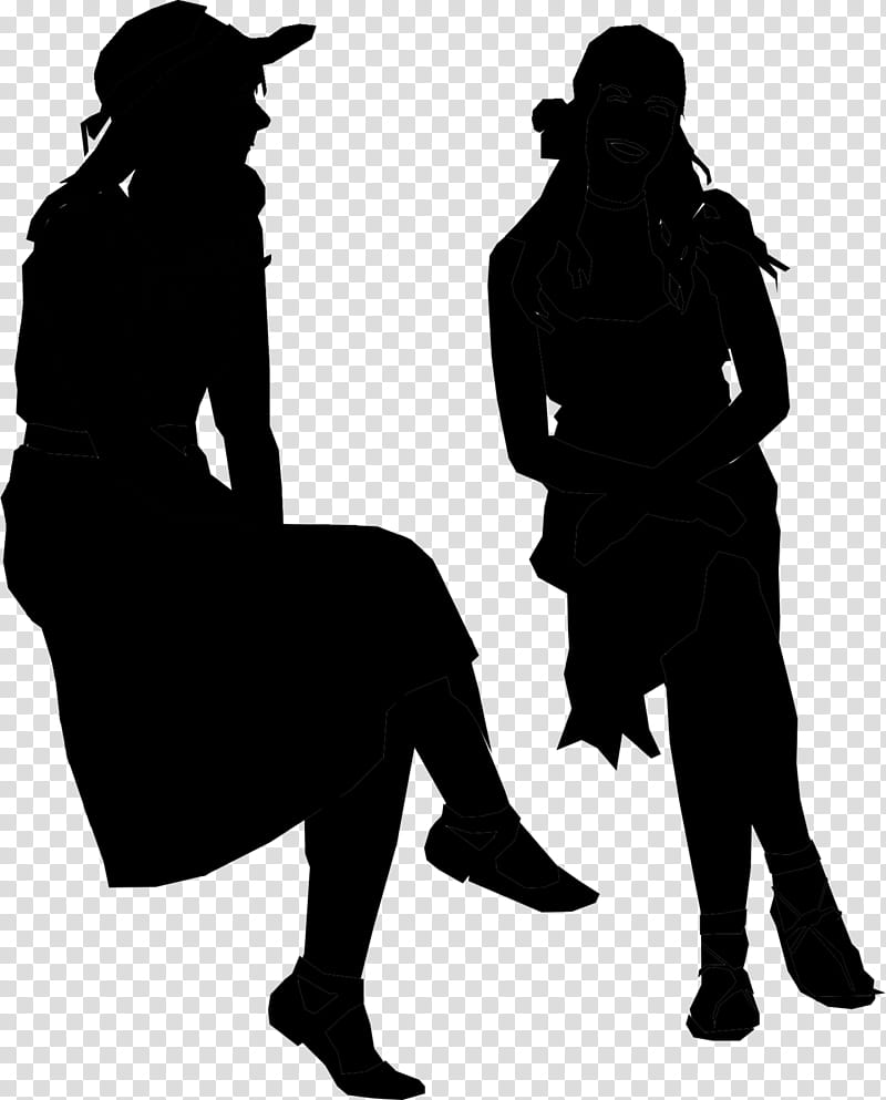 Family Silhouette, Father, Mother, Child, Family Pet, Mother And Child, Standing, Blackandwhite transparent background PNG clipart