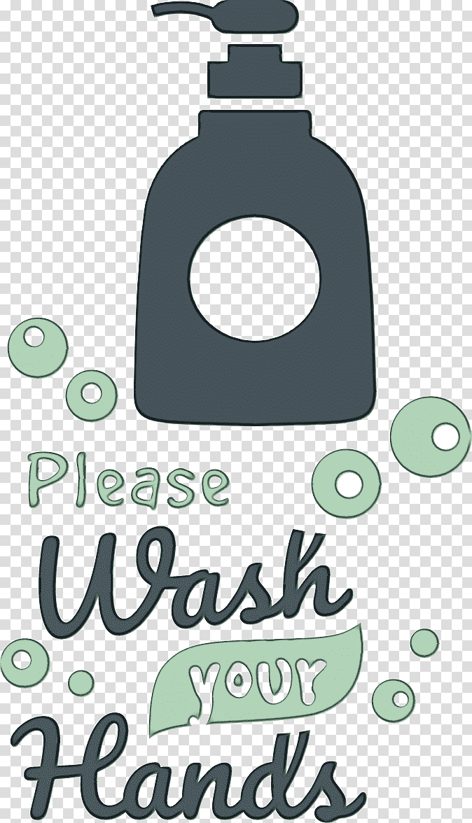 logo font green meter bottle, Wash Hands, Washing Hands, Virus, Watercolor, Paint, Wet Ink transparent background PNG clipart