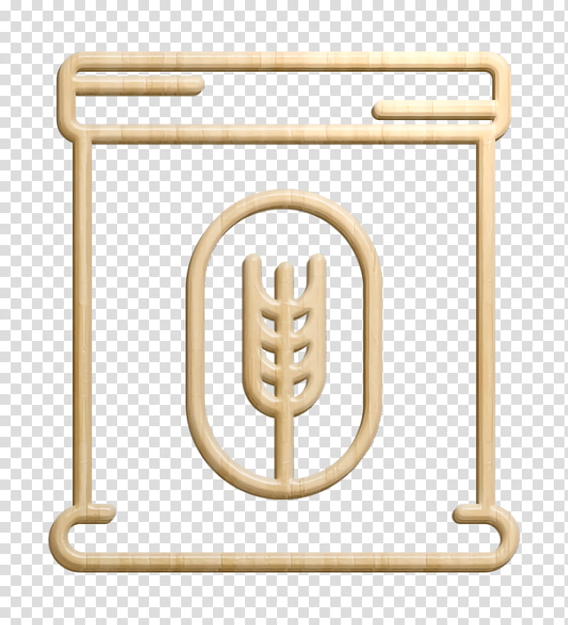 Flour icon Bakery icon, Brass transparent background PNG clipart