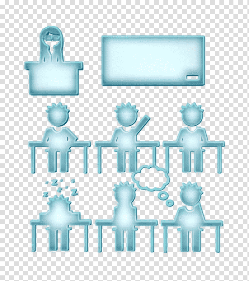 Students and teacher in class icon Teacher icon education icon, Academic 2 Icon, Meter, Line, Diagram, Microsoft Azure, Mathematics transparent background PNG clipart