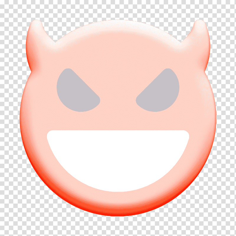 Emoticon icon Devil icon, Cartoon, Snout, Character, Circle, Mathematics, Precalculus transparent background PNG clipart