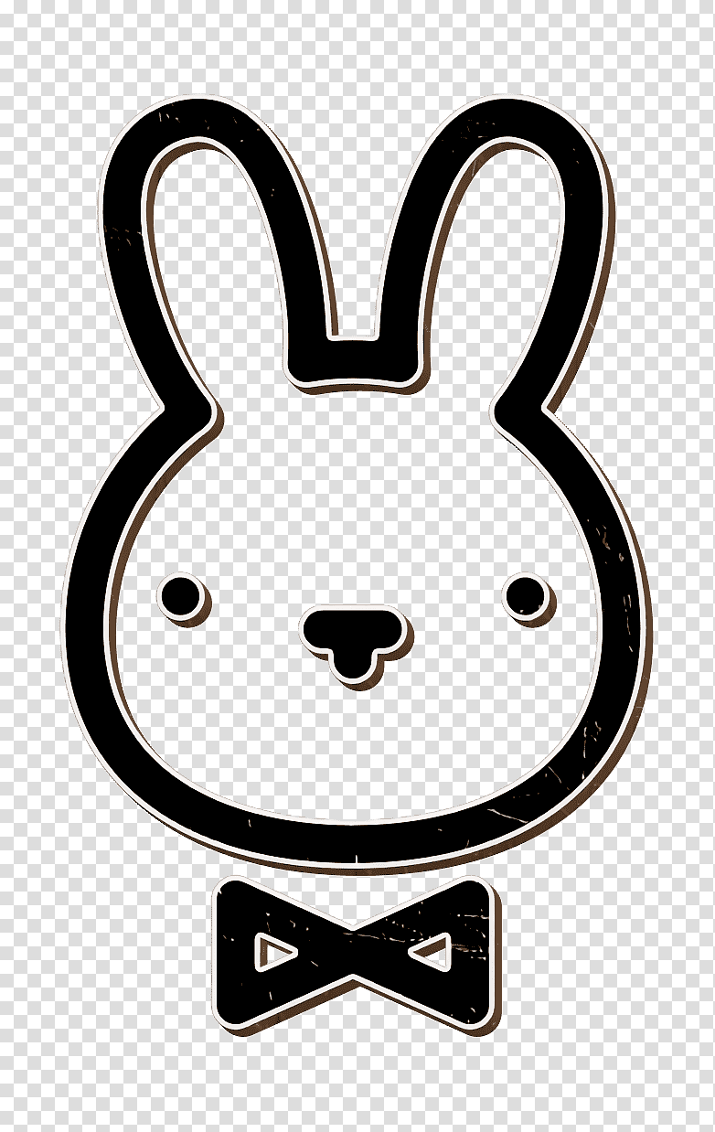 Easter bunny icon Easter icon Rabbit icon, Animals Icon, European Rabbit, Hare, Dog, Bears, Cat transparent background PNG clipart