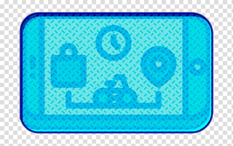Phone icon Order icon Food Delivery icon, Turquoise, Line, Area, Meter transparent background PNG clipart