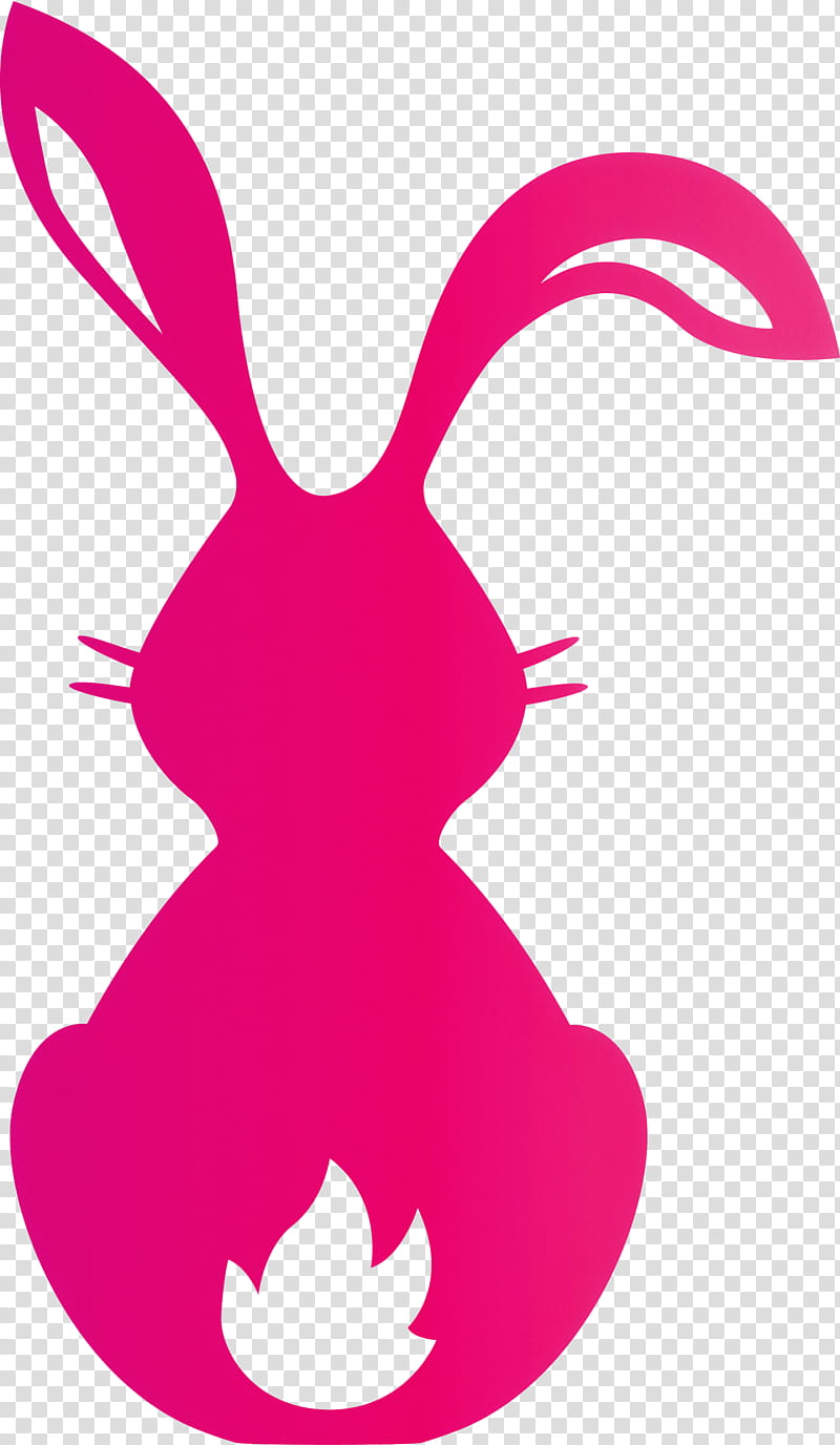 Cute Bunny Easter Day, Pink, Magenta, Rabbits And Hares transparent background PNG clipart