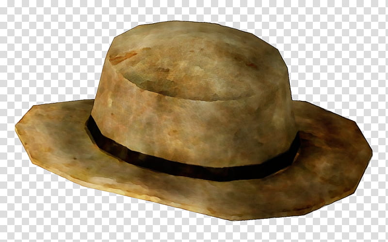 Cowboy hat, Watercolor, Paint, Wet Ink, Clothing, Beige, Costume Hat, Headgear transparent background PNG clipart