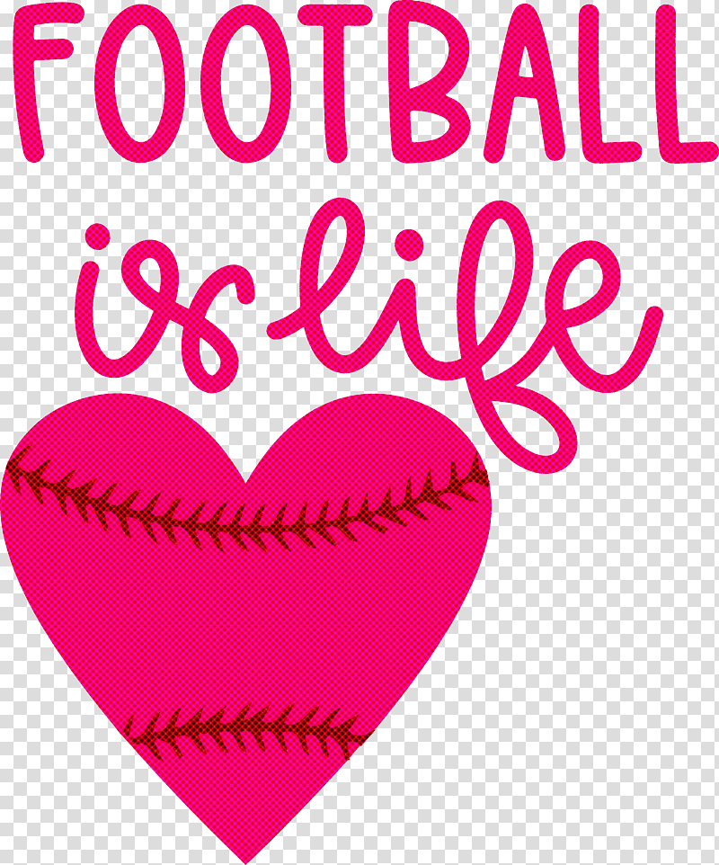 Football Is Life Football, Heart, Line, Valentines Day, M095, Mathematics, Geometry transparent background PNG clipart