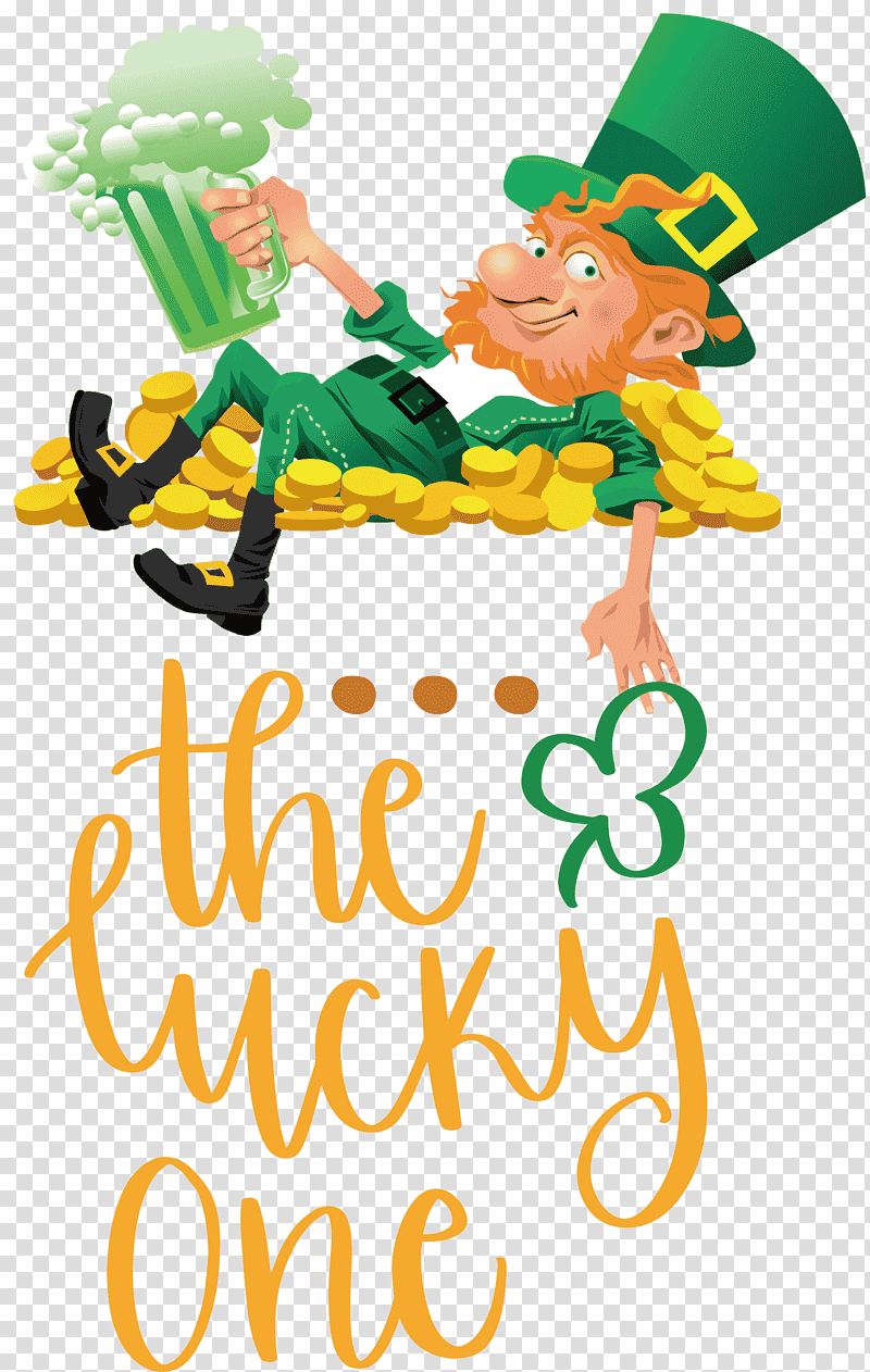 lucky one Lucky St Patricks Day, Saint Patricks Day, National ShamrockFest, Leprechaun, Irish People, Clover transparent background PNG clipart