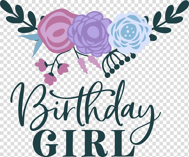 Birthday girl Birthday, Birthday
, Floral Design, Cut Flowers, Rose Family, Logo, Petal transparent background PNG clipart