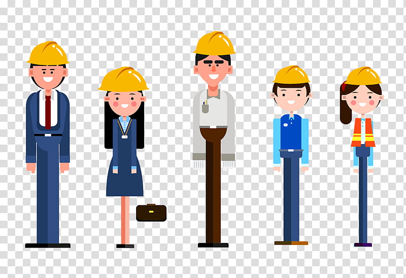 construction worker public relations hard hat quantity surveyor communication, Yellow, Ball Engineer M, Cartoon, Job, Line transparent background PNG clipart