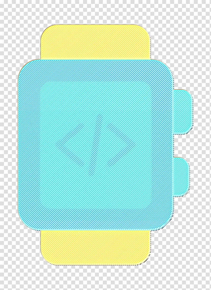 Coding icon Wristwatch icon Smartwatch icon, Blue, Turquoise, Aqua, Yellow, Green, Teal, Azure transparent background PNG clipart
