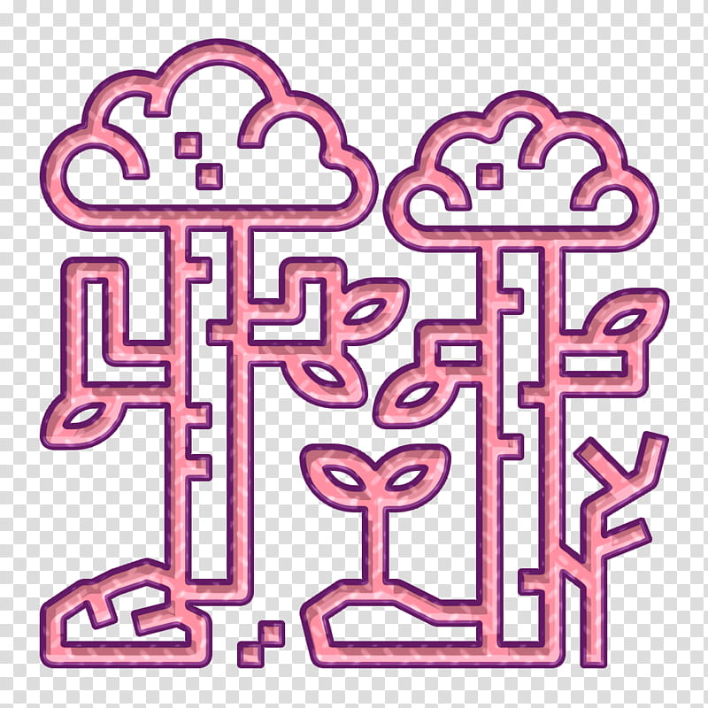 Paintball icon Forest icon, Text, Pink, Line, Line Art, Sticker transparent background PNG clipart