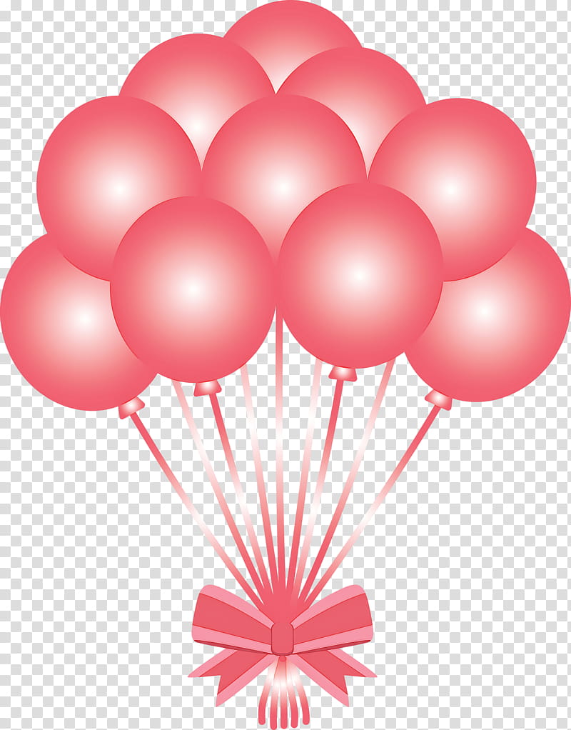 balloon, Pink, Party Supply, Magenta, Cluster Ballooning transparent background PNG clipart