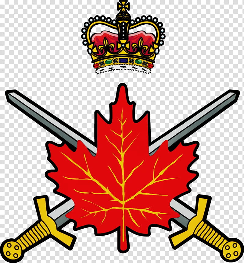 Maple leaf, Watercolor, Paint, Wet Ink, Royal Military College Of Canada, Canadian Armed Forces, Royal Canadian Air Force, Royal Canadian Navy transparent background PNG clipart