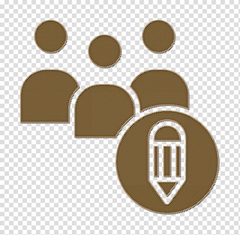 Creative icon Networking icon Team icon, Logo, Circle, Beige, Symbol transparent background PNG clipart
