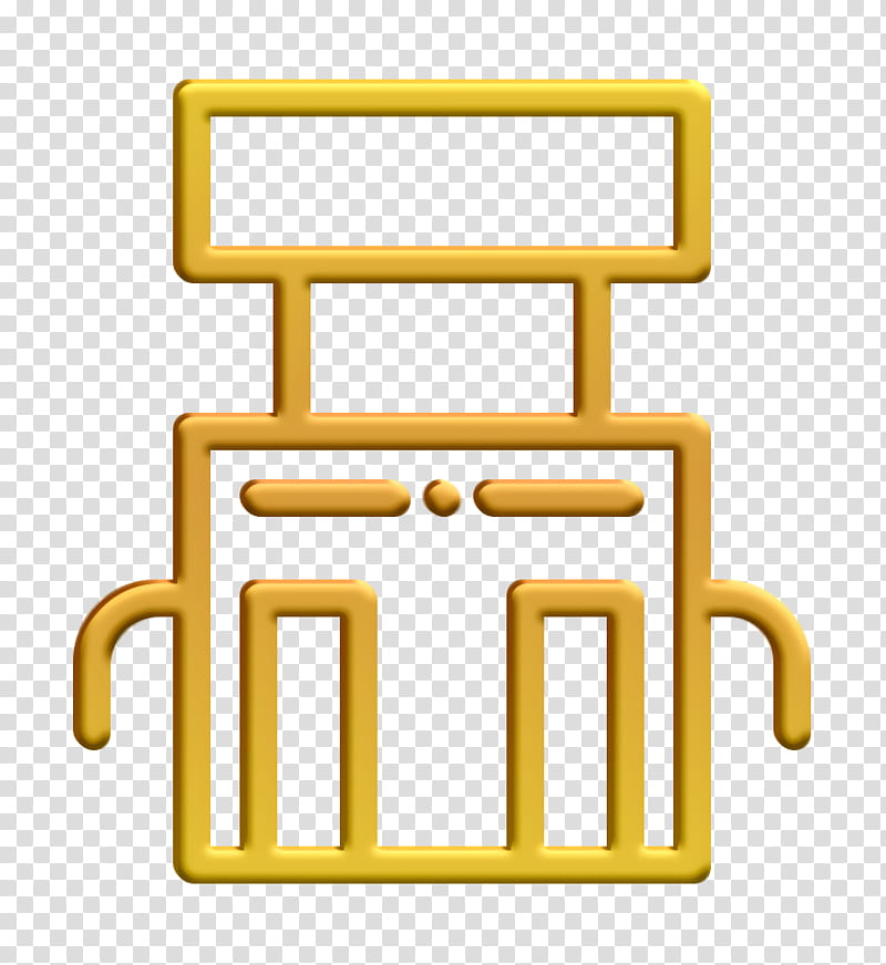 Architecture and city icon Cityscape icon Gas station icon, Angle, Line, Area, Yellow, Meter, Mathematics, Geometry transparent background PNG clipart