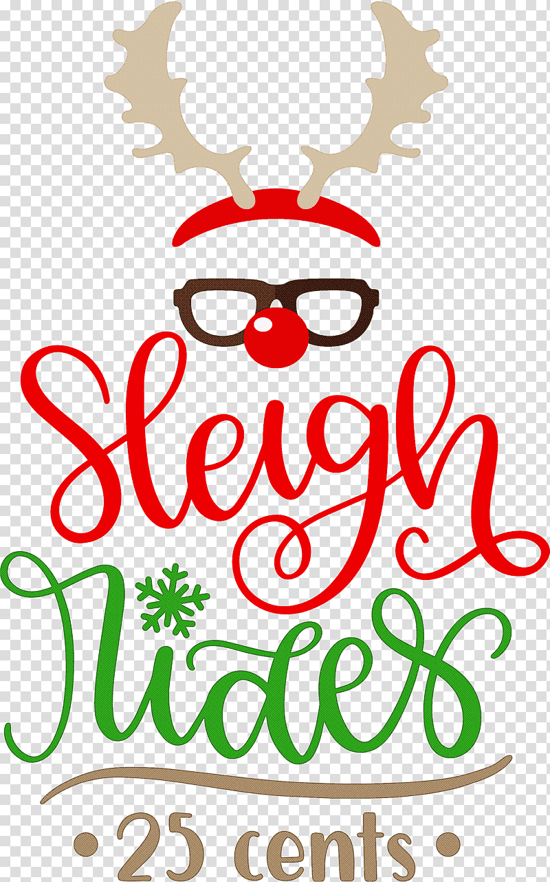 Sleigh Rides Deer reindeer, Christmas , Christmas Tree, Christmas Day, Christmas Ornament M, Floral Design, Holiday transparent background PNG clipart