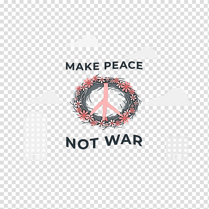 Make peace not war Peace Day, Logo, Text transparent background PNG clipart