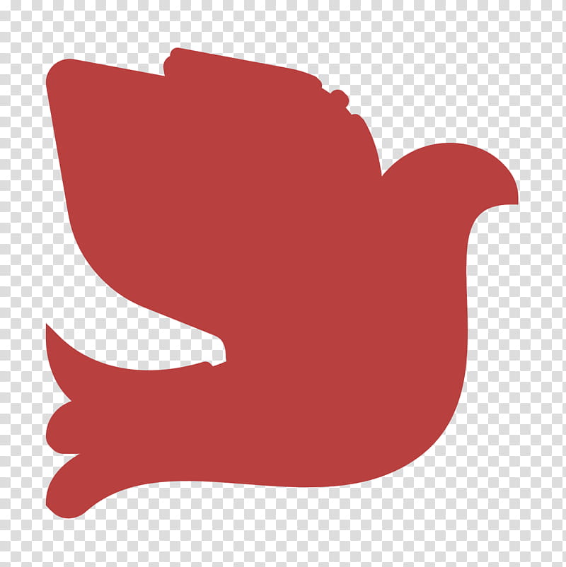 Pigeon icon Dove icon Wedding icon, Red, Hand, Logo transparent background PNG clipart