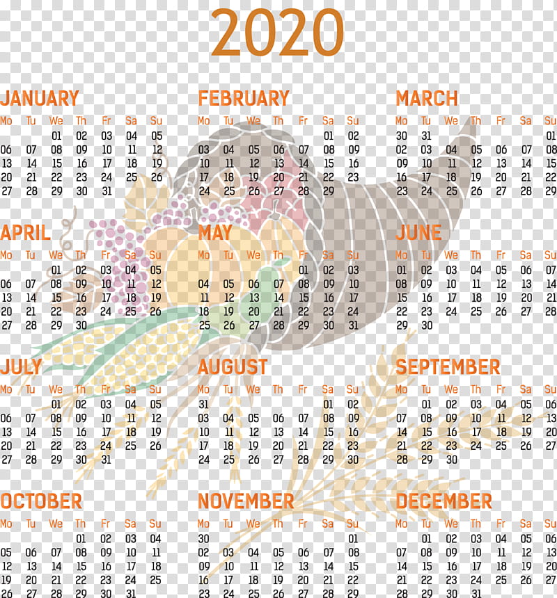 2020 yearly calendar Printable 2020 Yearly Calendar Template Full Year Calendar 2020, Line, Calendar System, Point, Meter transparent background PNG clipart