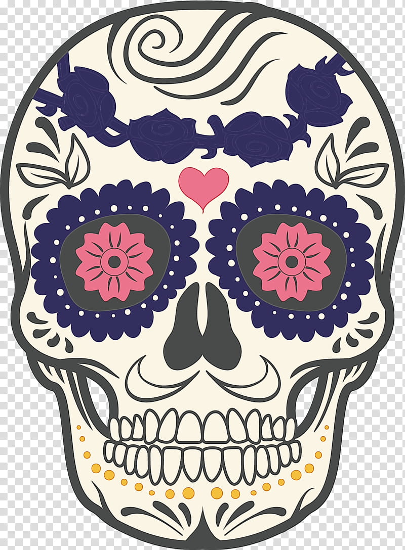 Skull art, Mexico Element, Watercolor, Paint, Wet Ink, Mexican Cuisine, Day Of The Dead, Calavera transparent background PNG clipart