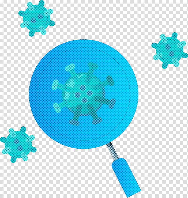 Coronavirus COVID Corona, Turquoise transparent background PNG clipart