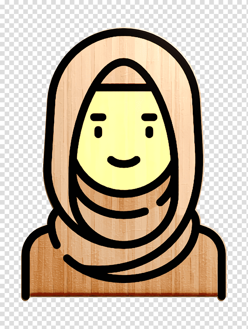 Muslim icon Arab woman icon Avatar icon, Royaltyfree, Cartoon transparent background PNG clipart