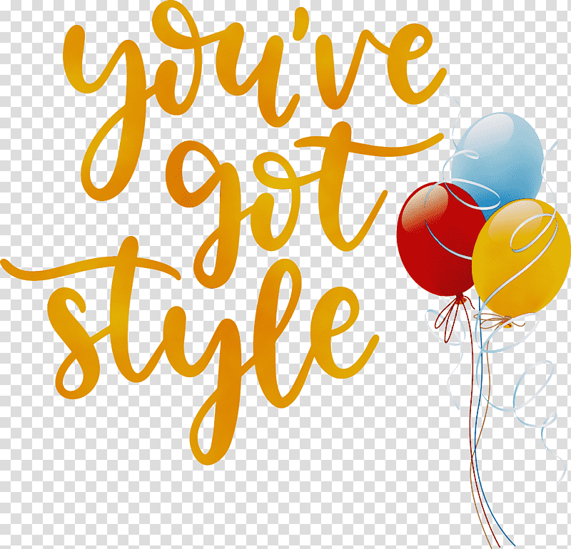 logo balloon yellow meter line, Fashion, Style, Watercolor, Paint, Wet Ink, Birthday transparent background PNG clipart