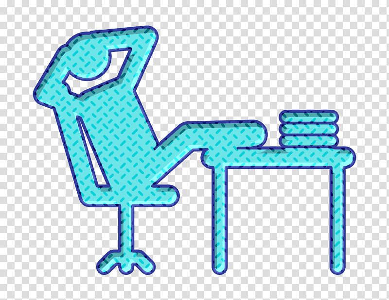 Day in the office pictograms icon Worker icon Lazy icon, Logo, Garden Furniture, Chair M, Text, Line, Microsoft Azure transparent background PNG clipart