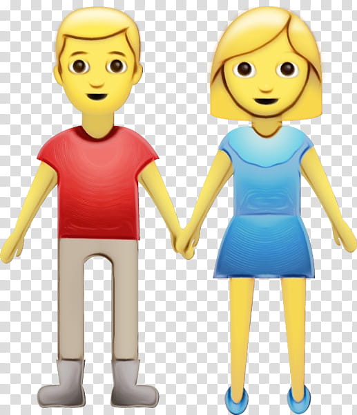 Emoji Drawing, Women, Cartoon, Holding Hands, Handshake, Applause