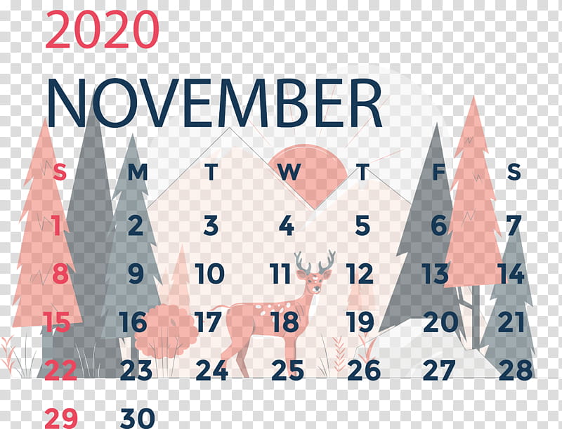 November 2020 Calendar November 2020 Printable Calendar, Line, Area, Meter transparent background PNG clipart