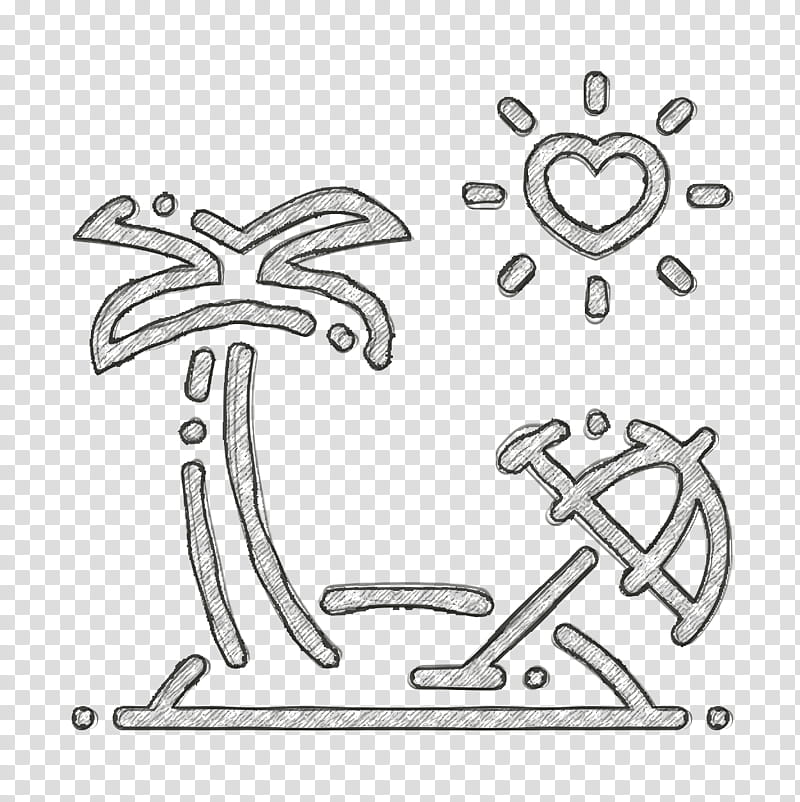 Island icon Wedding icon Honeymoon icon, Line Art transparent background PNG clipart