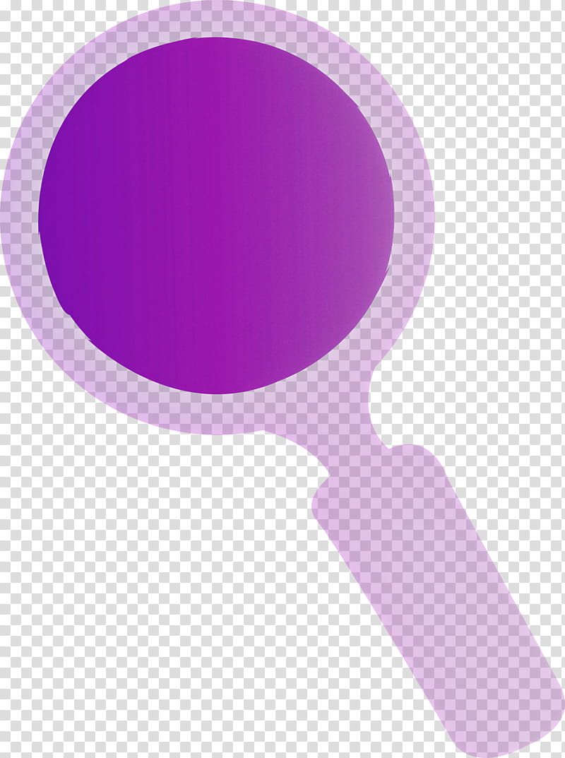 Magnifying glass magnifier, Violet, Purple, Material Property, Magenta, Table Tennis Racket, Makeup Mirror transparent background PNG clipart