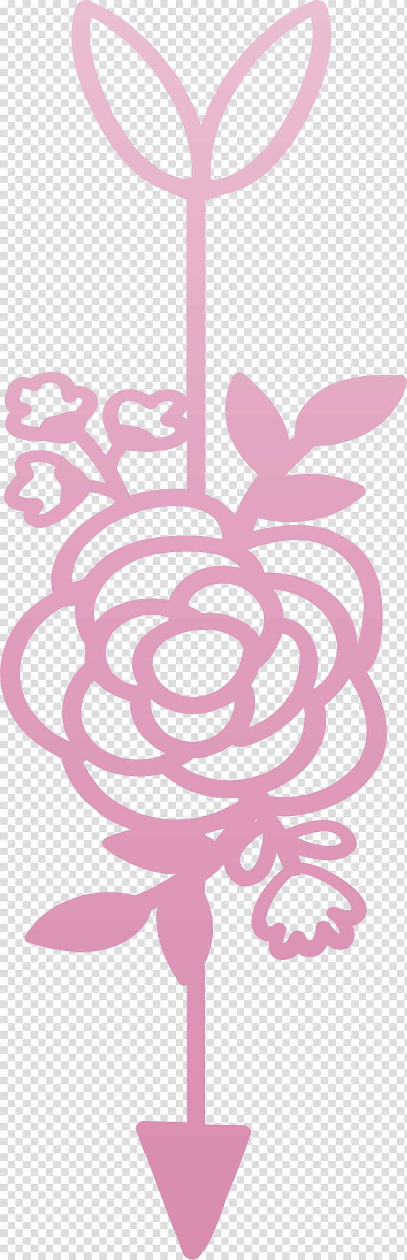 boho arrow flower arrow, Pink, Visual Arts, Plant, Magenta transparent background PNG clipart
