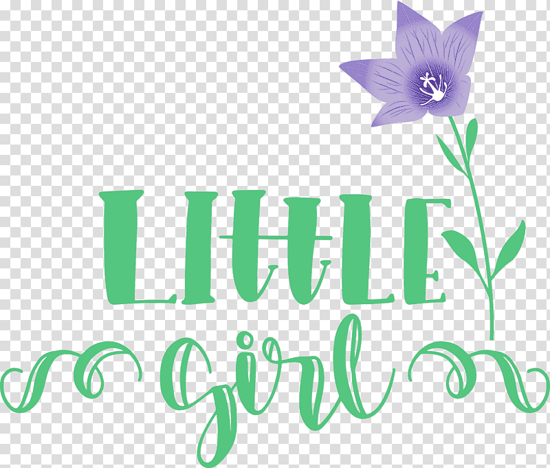 logo flower green text flora, Little Girl, Watercolor, Paint, Wet Ink, Teal, Plants transparent background PNG clipart