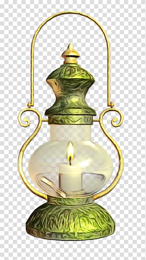 lantern brass oil lamp lighting light fixture, Watercolor, Paint, Wet Ink, Chandelier, Lampshade, Candle transparent background PNG clipart