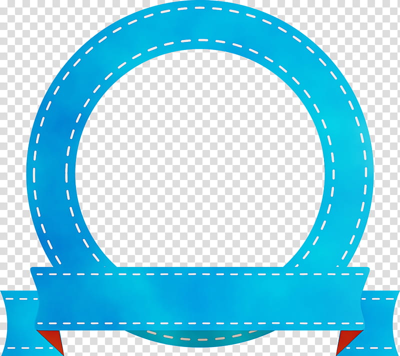 turquoise turquoise circle, Emblem Ribbon, Watercolor, Paint, Wet Ink transparent background PNG clipart