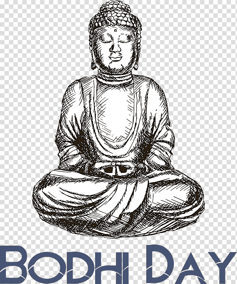 Bodhi Day, Drawing, Painting, Line Art, , Engraving transparent background PNG clipart