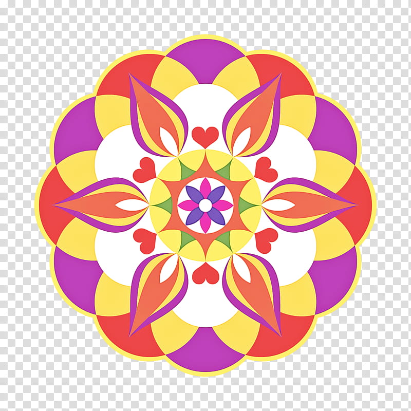 rangoli, Petal, Sticker, Flower, Plant, Circle, Symmetry, Visual Arts transparent background PNG clipart