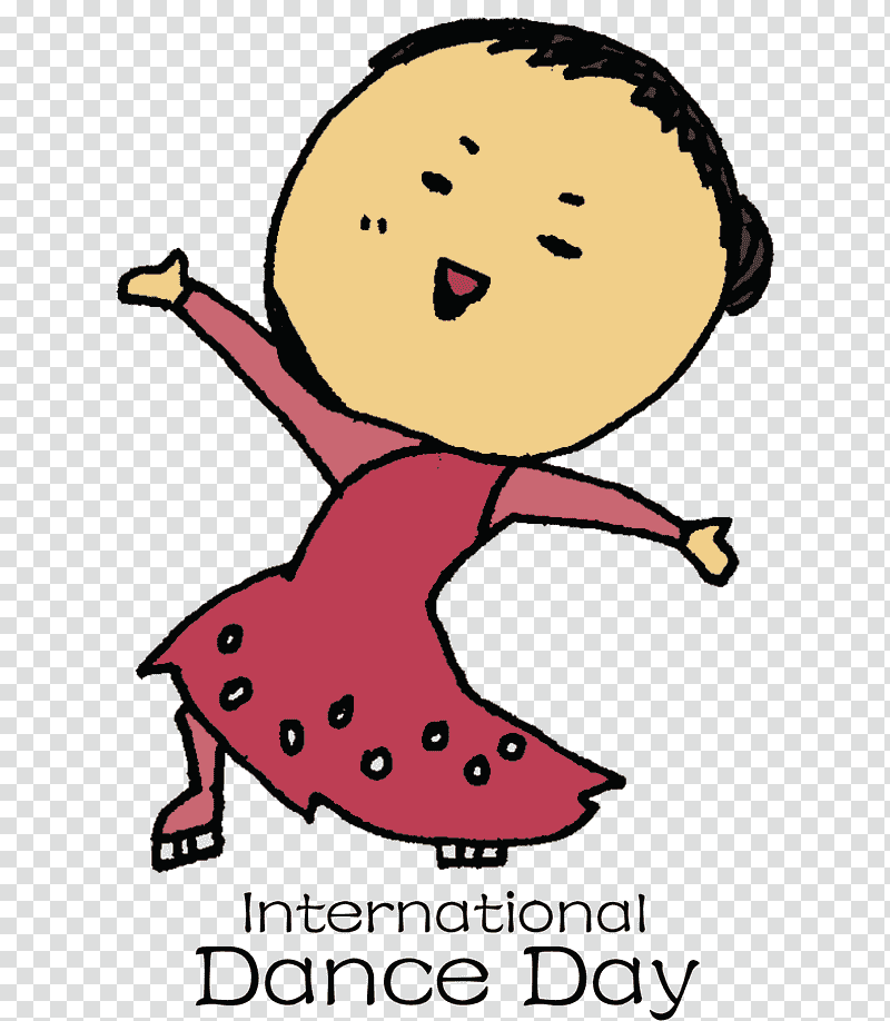 International Dance Day Dance Day, Cartoon, Line, Happiness, Meter, Behavior, Human transparent background PNG clipart