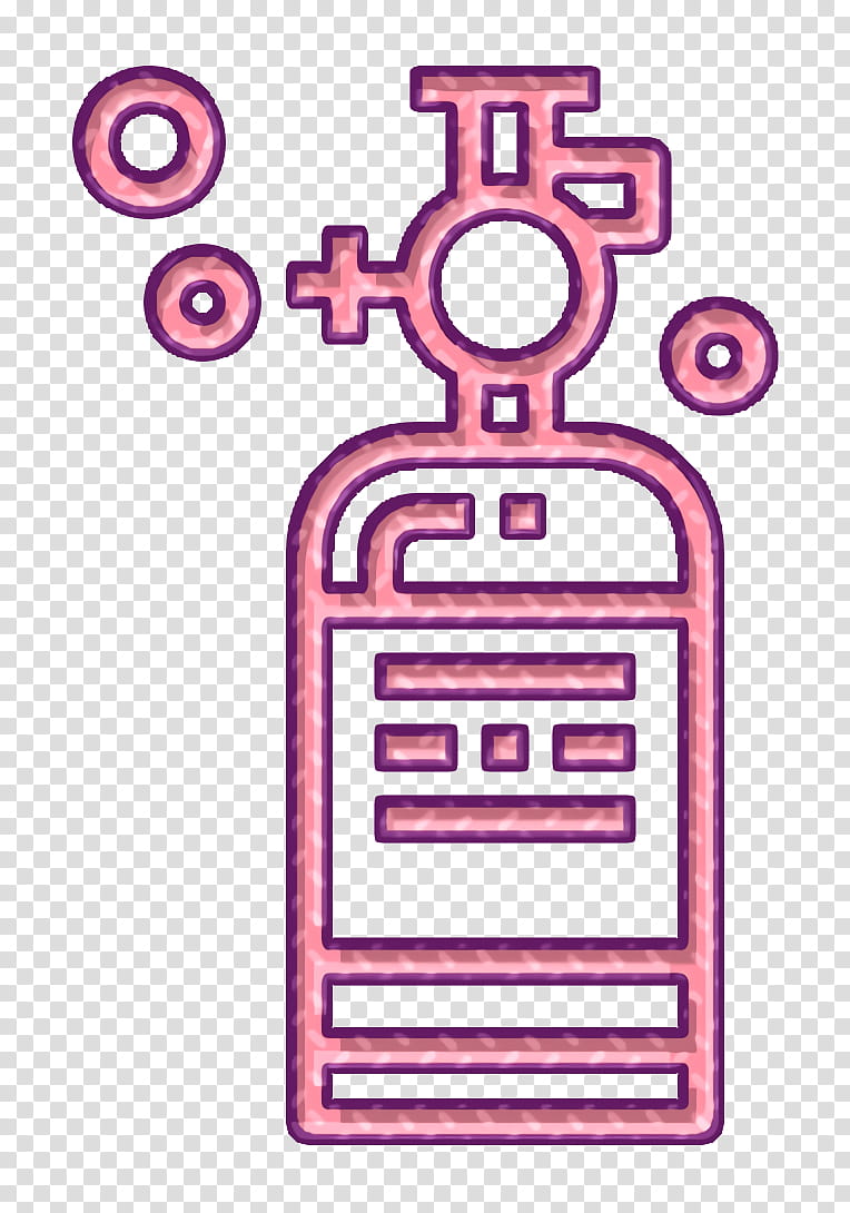 Air pump icon Paintball icon Pump icon, Pink, Line transparent background PNG clipart