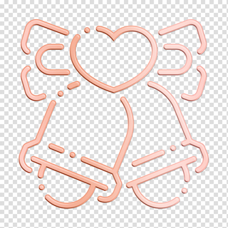 Wedding icon Bells icon Birthday and party icon, Heart transparent background PNG clipart