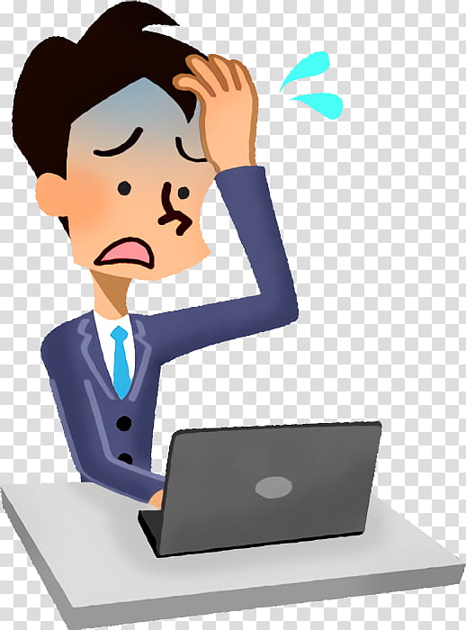 cartoon job white-collar worker businessperson business, Cartoon, Whitecollar Worker, Gesture, Computer Monitor Accessory, Output Device transparent background PNG clipart