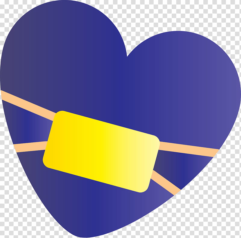 emoji medical mask Corona Virus Disease, Heart, Yellow, Electric Blue, Logo transparent background PNG clipart