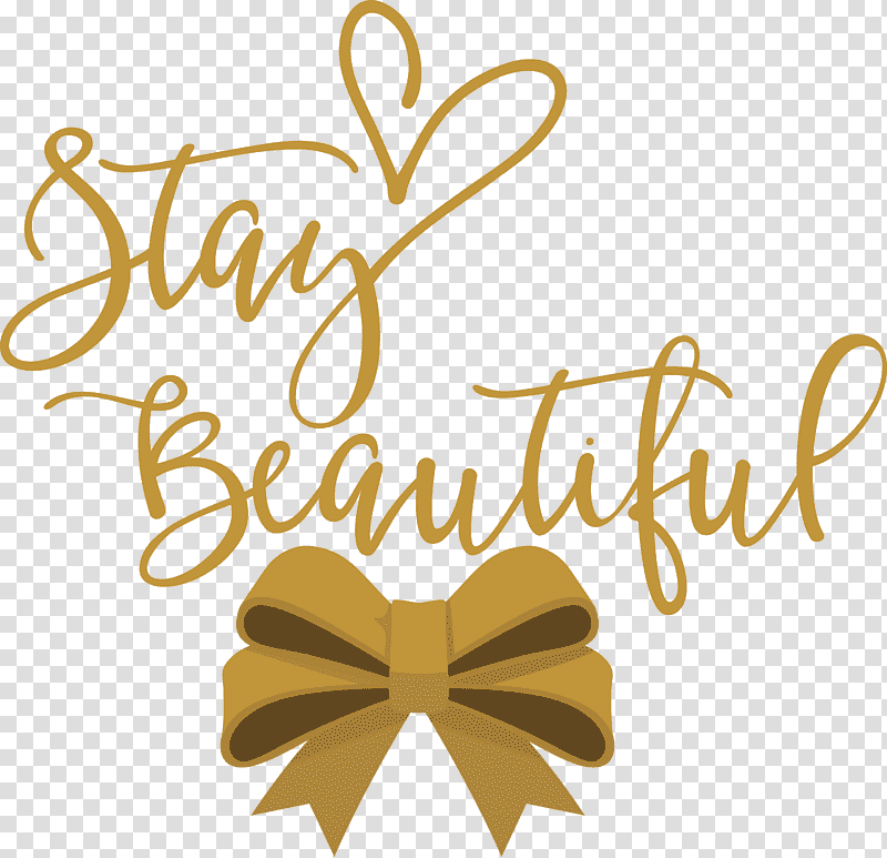 Stay Beautiful Beautiful Fashion, Logo, Flower, Pollinator, Yellow, Line, Meter transparent background PNG clipart