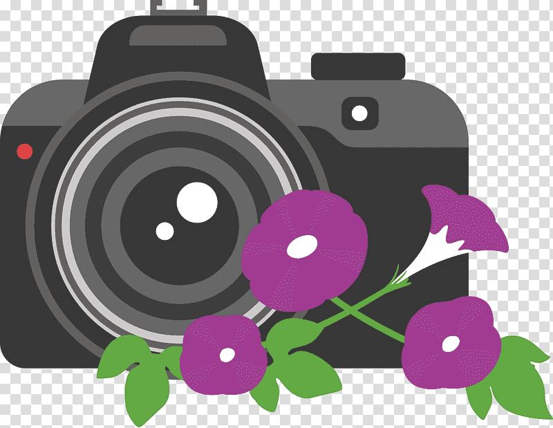 Camera Flower, Camera Lens, Optics, Cartoon, Science, Physics transparent background PNG clipart