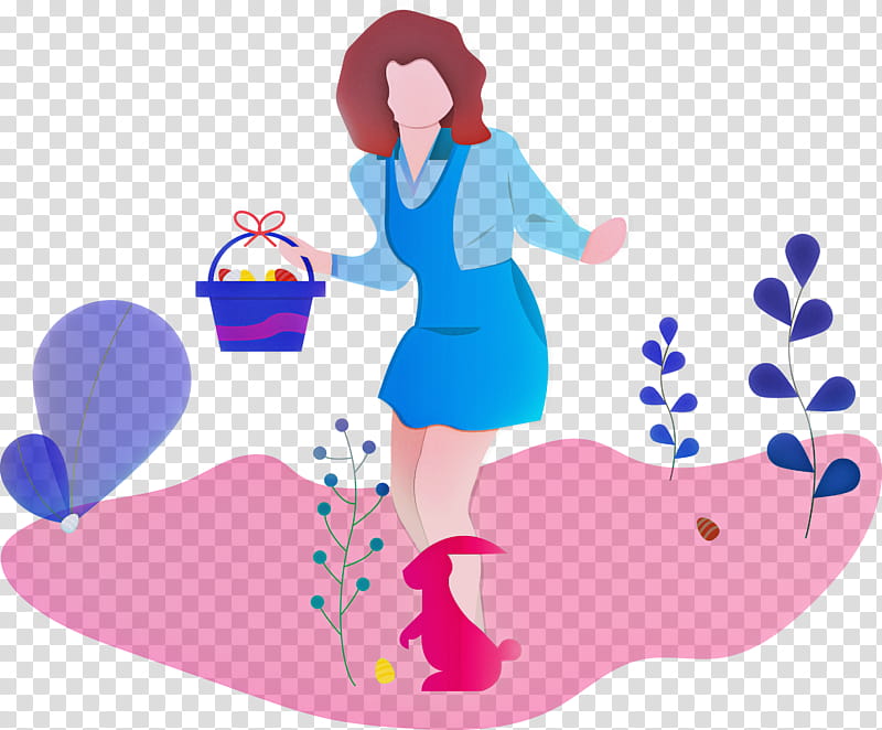 Easter egg hunt, Cartoon, Gesture transparent background PNG clipart